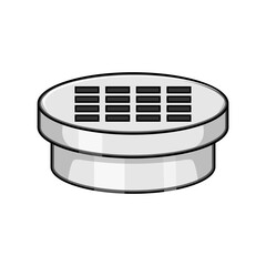 infrastructure drain cover cartoon. safety access, maintenance utility, street pavement infrastructure drain cover sign. isolated symbol vector illustration