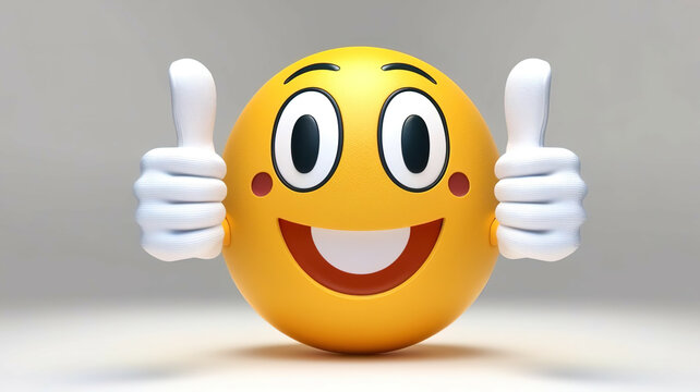 A smiling yellow face with thumbs up thumbs up thumbs up thumbs up thumbs up thu
