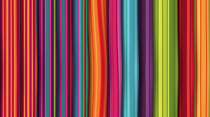 Obraz premium A colorful, abstract pattern of vertical lines.