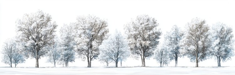 Fototapeta premium The scene is isolated on white with a forest background in the background.