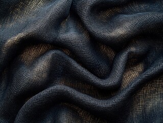 Fototapeta premium A close up of a blue and brown fabric with a pattern