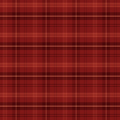 Plaid pattern with twill weave in dark red.Autumn winter tartan check seamless pattern.Vector illustration geometric background for fabric and paper.