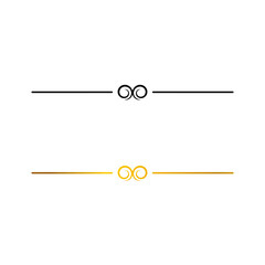 Black and gold ornament lines