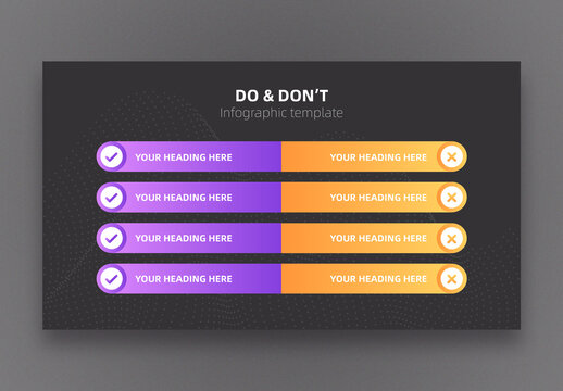 Do & Donts Infographic Layout