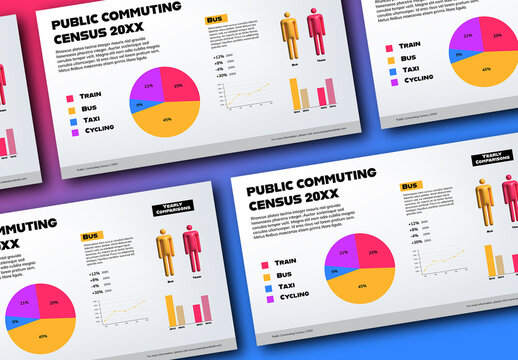 Mulicolored Commuting Infographic