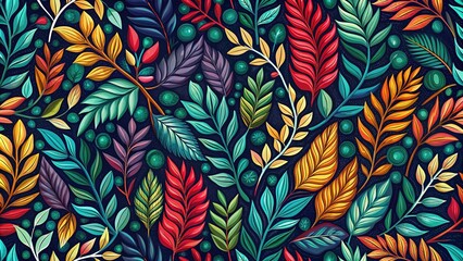 Seamless Botanical Pattern for Modern Fabric and Wallpaper Design