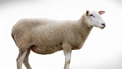 Fototapeta premium sheep isolated on white