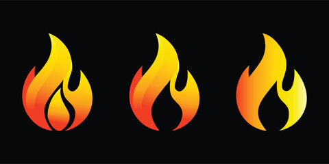 Fire Flame Icon Illustration Artwork