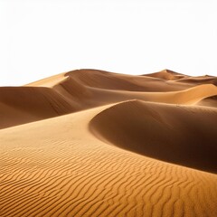 sand dunes isolated on transparent background generative ai
