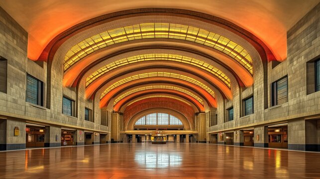 Union Terminal: Historical Train Station in Cincinnati Ohio Downtown