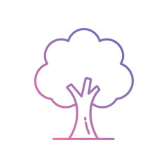 Oak Tree vector icons stock illustration