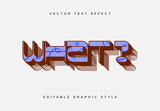 Outline Text Effect Mockup