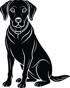 recommend clip art: black labrador retriever dog