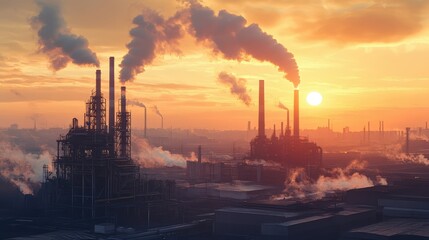 view of industrial buildings