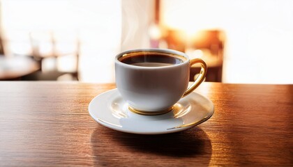 cup of coffee on table