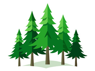 christmas tree vector with a Tree Bandel and singel tree with a Butty full 