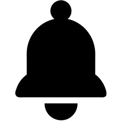 Fototapeta premium Black Bell Notification Vector for Alerts Reminders and Messages