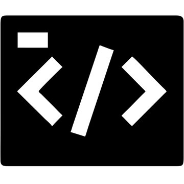  Code Symbol for Web Development and Programming Concepts Vector Illustration