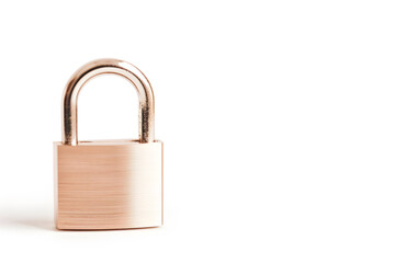 Fototapeta premium Padlock Isolated on White Background | Symbol of Security and Protection