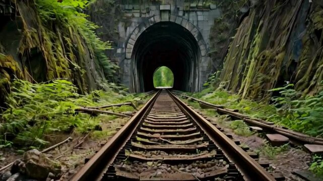 old railroad tunnel