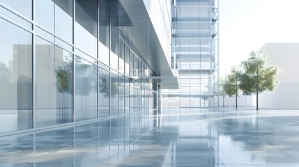Sleek Elegance: Modern Glass Office Building Architecture