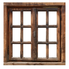old wooden window with shutters