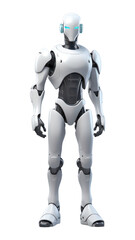 Fototapeta premium PNG Robot cartoon human white background.