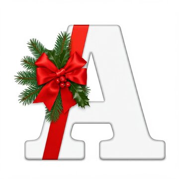 Letra A Alfabeto de Natal 