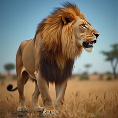 Obraz premium Bajo el cielo de la sabana 