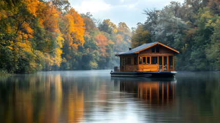 Obraz premium house on the lake