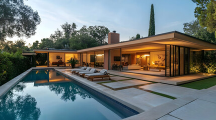 Fototapeta premium swimming pool at night