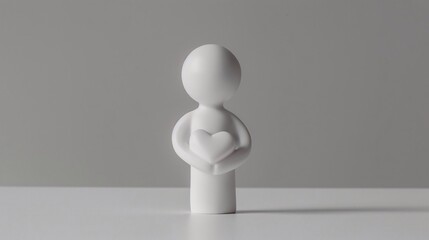 Embracing Love: A Minimalist Expression of Affection