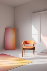 Fototapeta premium Dreamy studio with Vibrant colors.