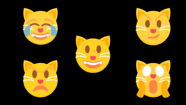 Playful Cat Emoticons