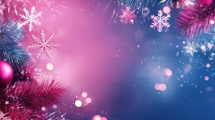 Sparkling Winter Wonderland: A Festive Christmas Background