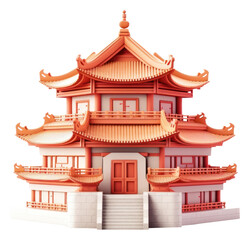 Obraz premium PNG Castle architecture building pagoda.