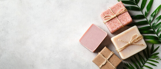 Organic spa gift set featuring handmade natural soap and dry shampoo for luxurious skincare and self-care rituals.