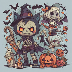 Fototapeta premium halloween theme
