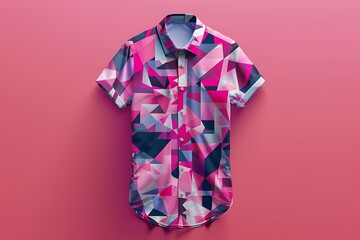 pink and white shirt