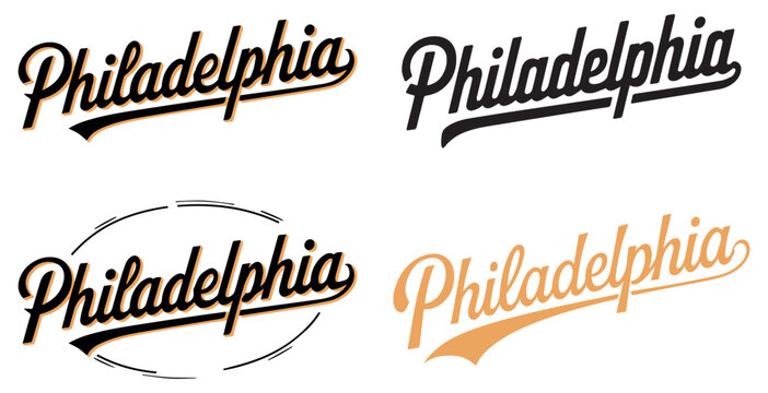 Stylized Philadelphia Typography for Creative Branding