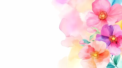 Fototapeta premium Artistic Watercolor of a Peaceful Forest