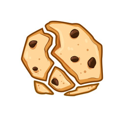 recipe oatmeal cookies cartoon. chewy homemade, baking ingredients, healthy classic recipe oatmeal cookies sign. isolated symbol vector illustration