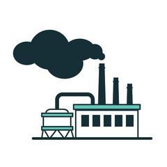 Factory plant icon symbol logo