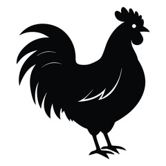a-silhouette-chicken