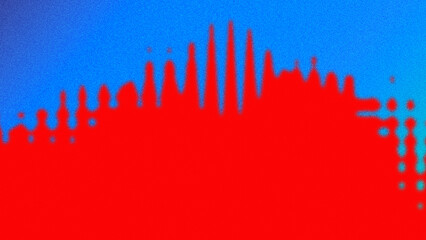 A soft gradient featuring psychedelic hues of red and blue, embellished with a grainy noise effect, ideal for web banners and poster designs.