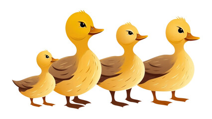 Fototapeta premium PNG Ducklings baby animal bird.