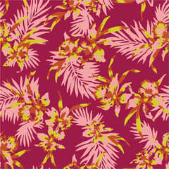 Abstract art nature background vector. Modern shape line art wallpaper. Boho foliage botanical tropical leaves and floral pattern design for summer sale banner , wall art, prints and fabrics.