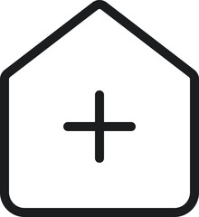 Home and Cloud Icon for web design, creative home and cloud icon