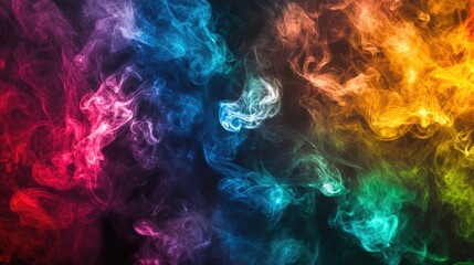 Fototapeta premium Rainbow Smoke Background