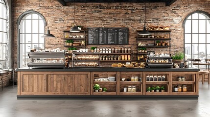 A cozy and rustic home caf with warm inviting atmosphere and wooden furniture featuring a coffee counter and charming decor creating an intimate and peaceful dining experience